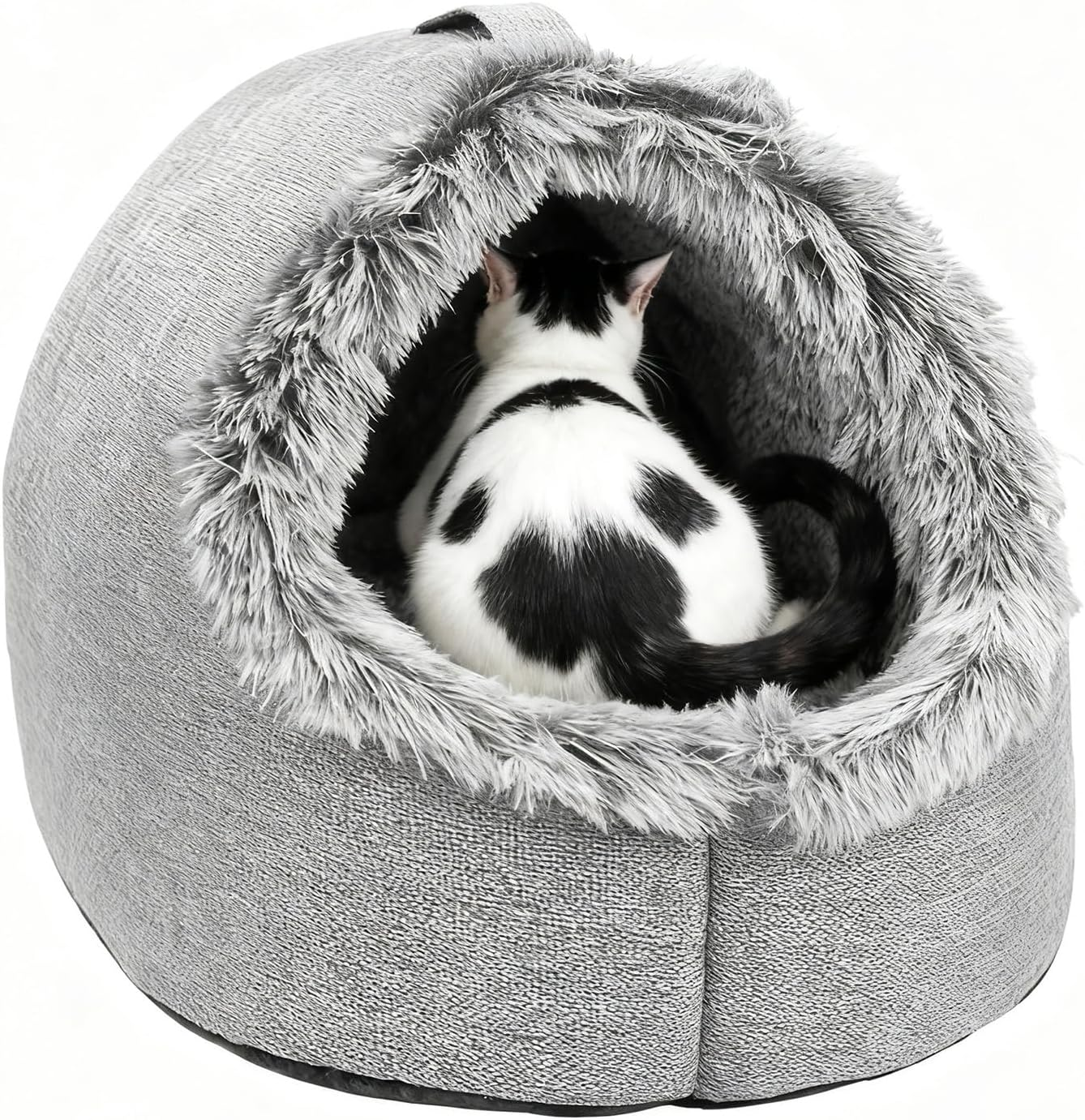 Cat Cave Bed, 40&times;34&times;32 Cm Soft Cat Bed House with Removable Washable Cushion, Foldable Portable Pet Beds, Enclosed Cats Beds for for Indoor Cats, Comfortable Pet Sleeping Cave for Kittens, Dogs image number 6
