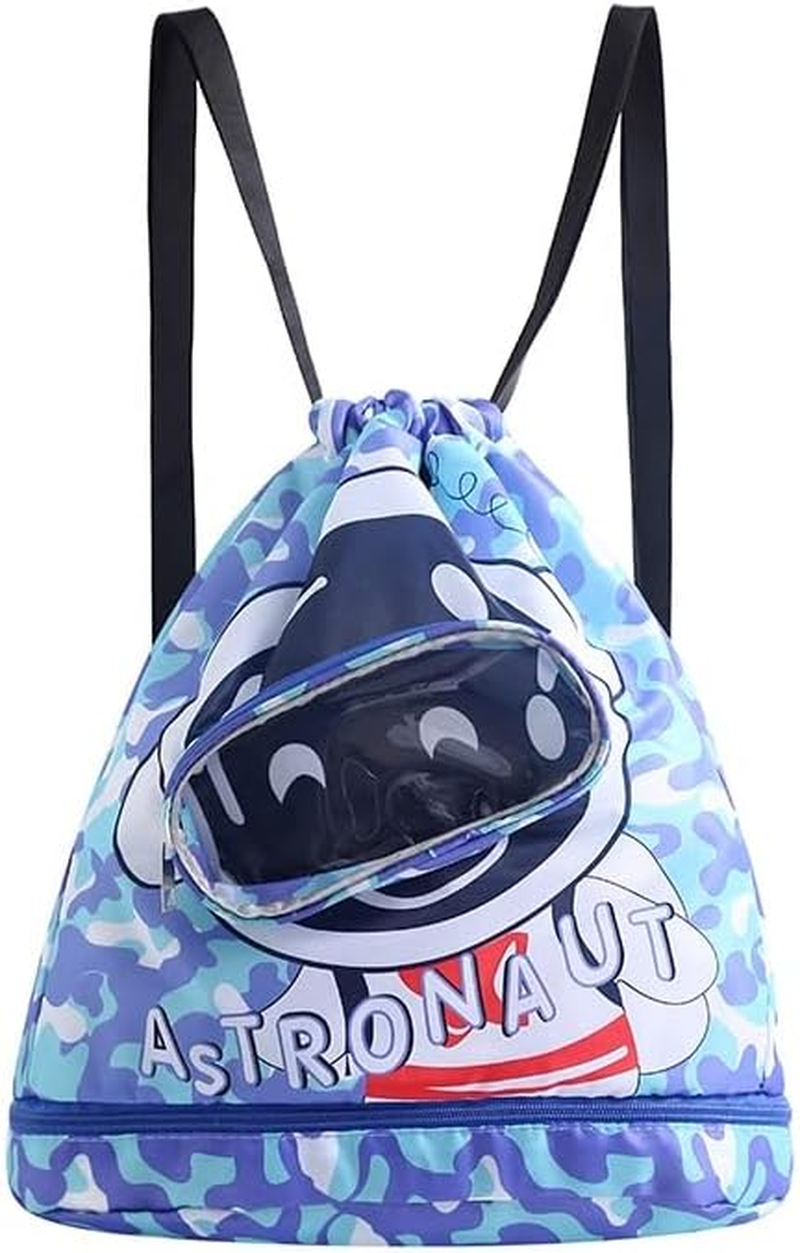 AIMALL Durable Kids Swim Backpack - Waterproof Oxford Cloth, Large Capacity, Lightweight, Ideal for Beach, Pool, Travel, Outdoor Activities