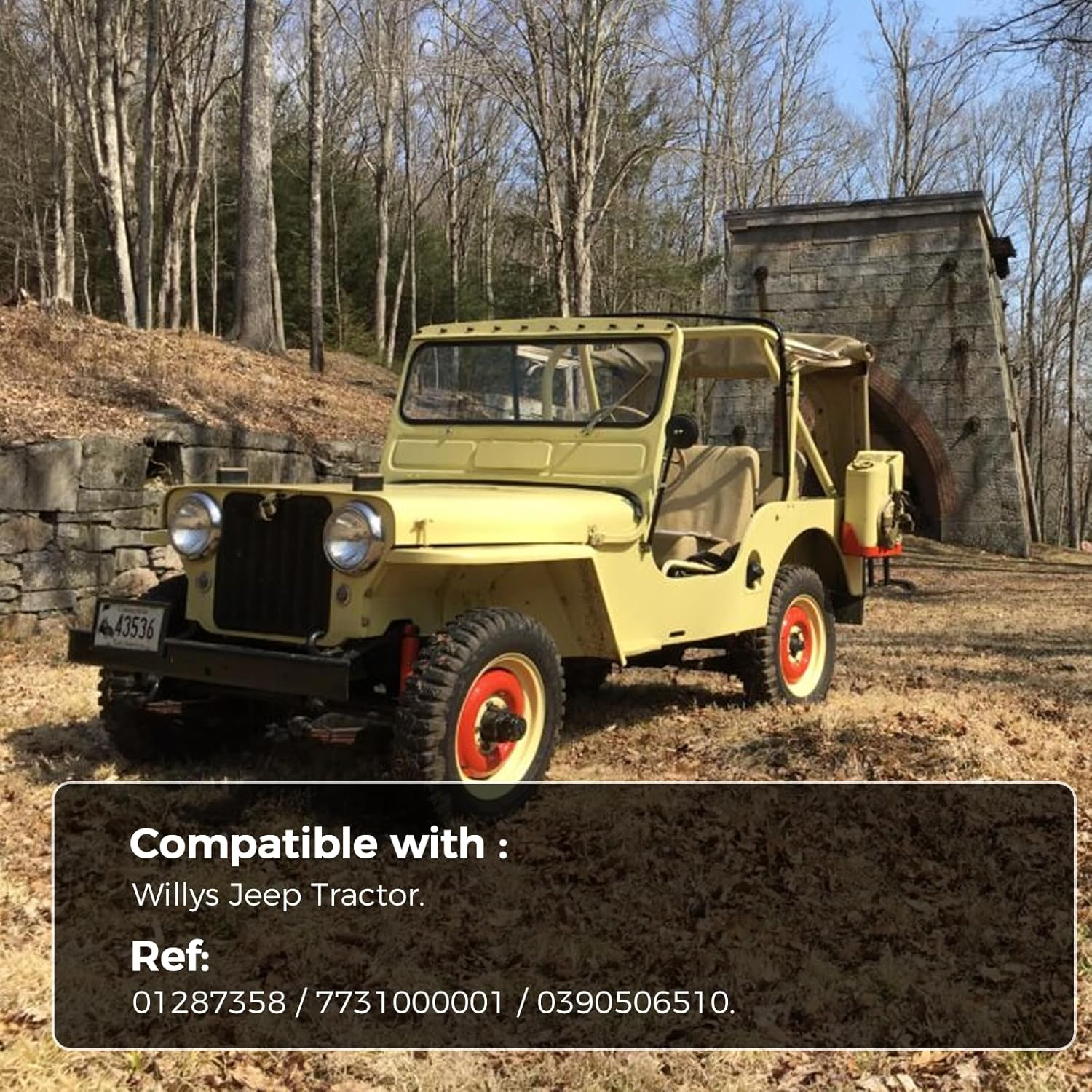 Compatible with Willys Jeep Tractor 01287358 7731000001 12V Universal Windscreen Wiper Motor image number 2