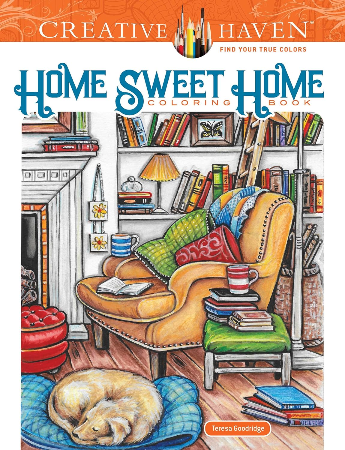 Creative Haven Home Sweet Home Coloring Book image number 6