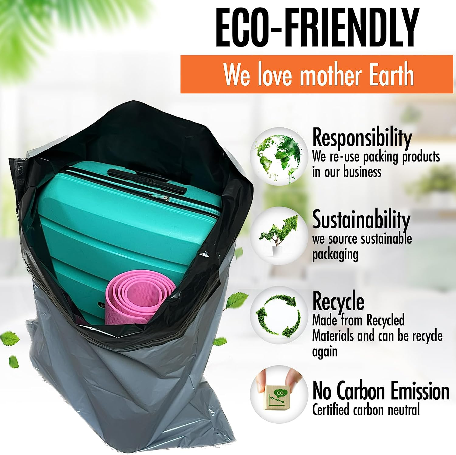 Large Mailing Bags by Calzette Extra Strong Polythene Grey Mail Envelopes for Packaging Clothes Parcel Self Seal Poly Storage Bags 22"X 30" (55Cm X 76Cm) Postal Bag Packing (10) image number 3