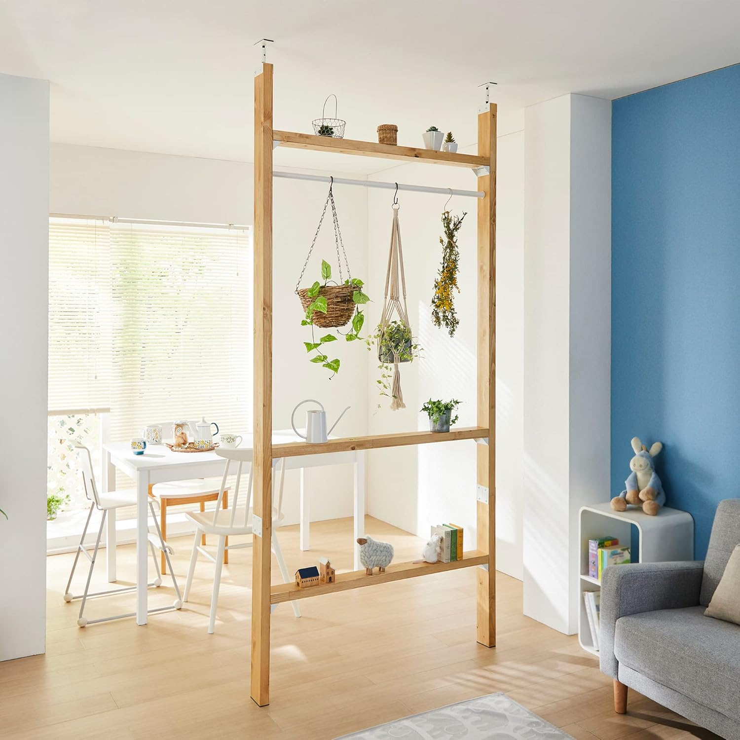 Heian Shindo LABRICO IXO-1 DIY Storage Parts, 2 X 4 Adjuster, Iron, Indoor Use, White image number 7