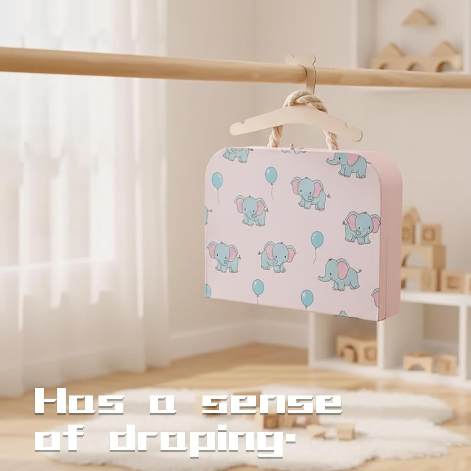 Baby Hangers, 10 Pack Small Clothes Hangers for Baby Wardrobe Organization, 22.8 X 12.1 Cm Toddler Coat Hangers, Ideal for Newborn to 24 Months Clothing Storage image number 6