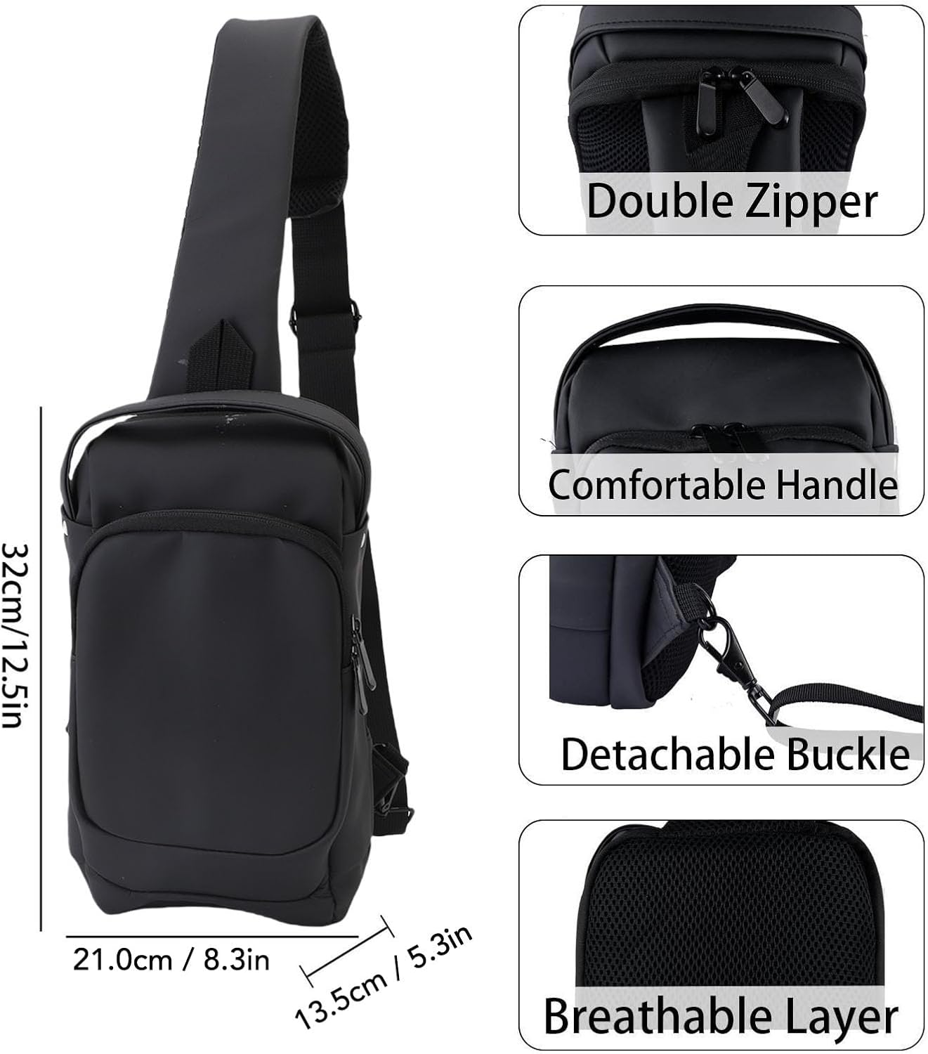 MENDUNER Handheld Gaming Console Sling Bag, Carrying Case Fit for Steam Deck OLED, Large Storage Space Retro Gaming Consoles Accessories Travel Bag image number 4