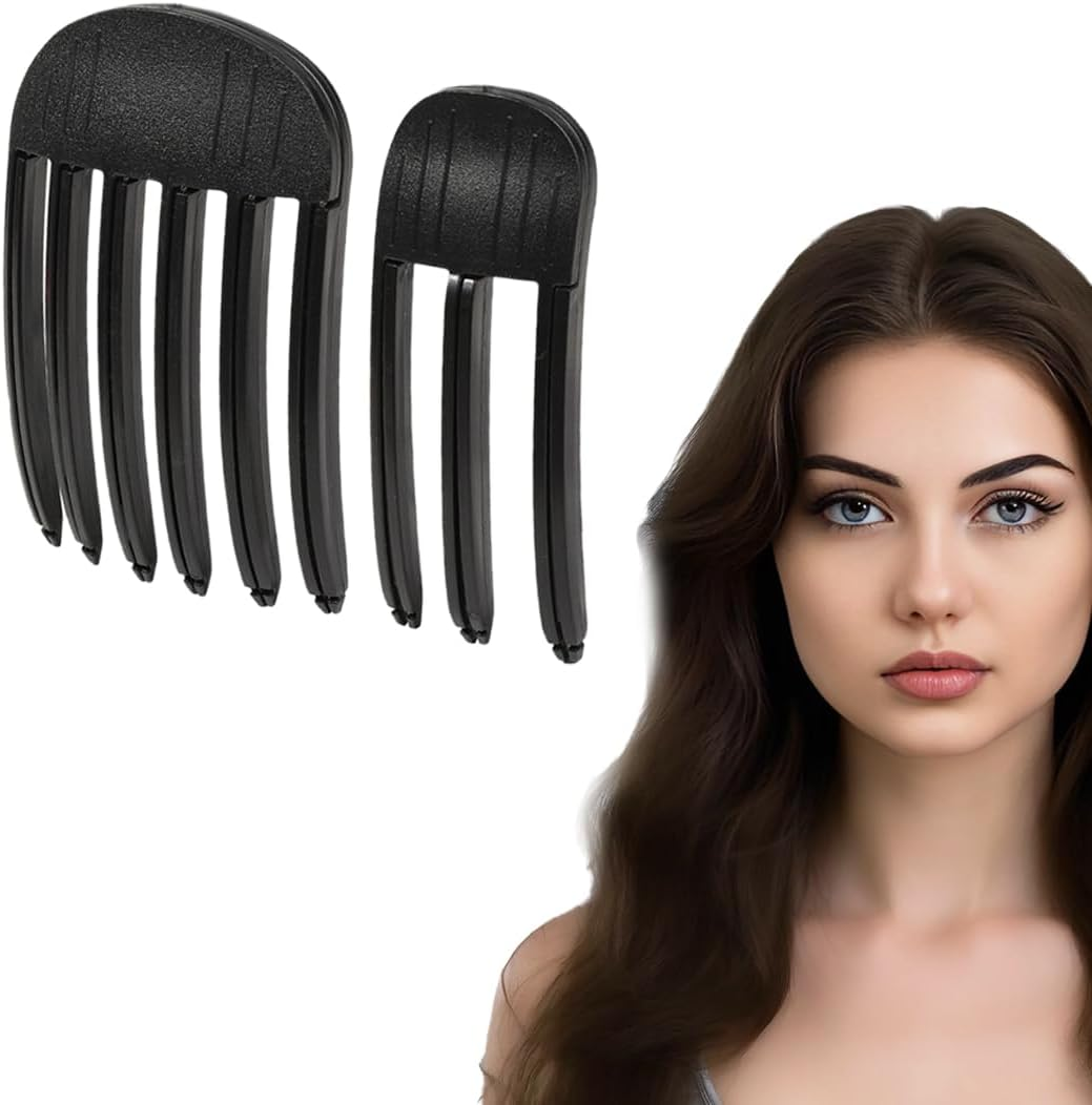 NHQZ Pack of 2 Volume Hair Clips, Volume Clip for Hairline, Volume Clips Hair, Lifting Clips for Fluffy Bangs and High Crown Hairstyle (Black) image number 5