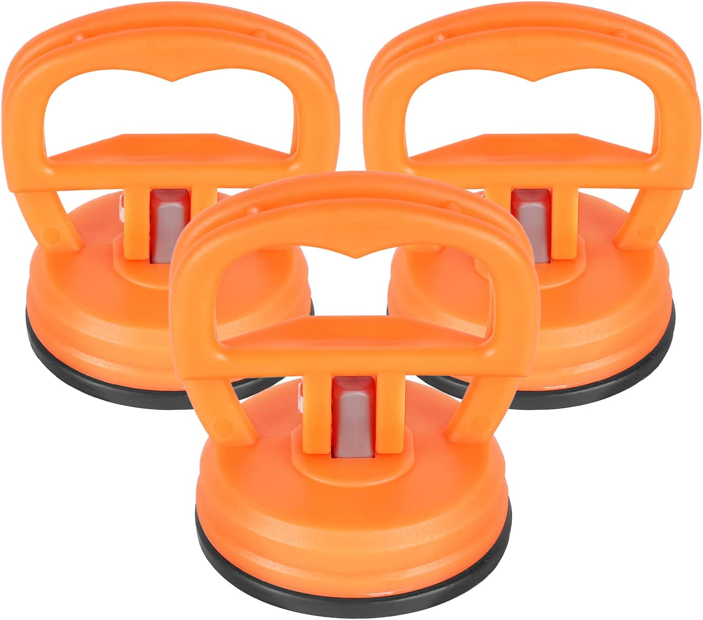 Car Dent Puller Removal Kit, 3 Pcs Dent Remover Tool for Car, Body Repair Dent Ding Removal Tools, Pop Small Dent Repair Duction Cup-Orange&hellip; image number 1
