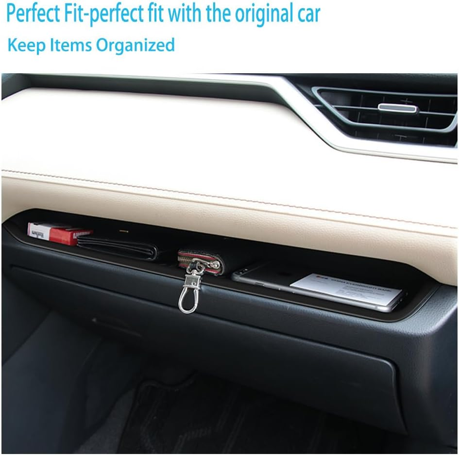 Kenddeel Center Console Organizer Tray,Passenger Storage Organizer Mat,Glove Box Storage Organizer Tray Compatible with Toyota RAV4 2022 Accessories 2024-2019 image number 4