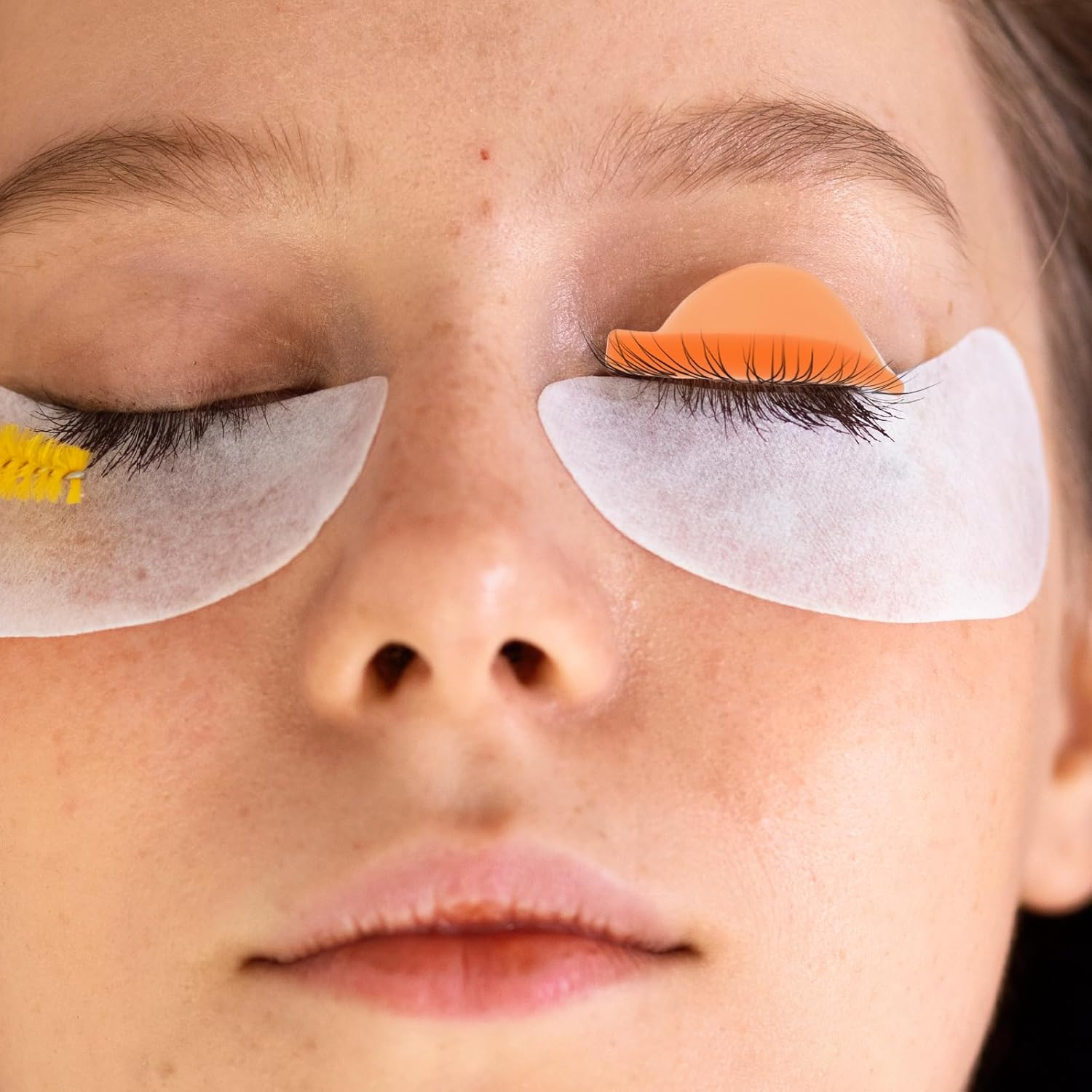 Oruola Pack of 30 Eyelash Lifting Pads, Eyelash Lifting Pads, Self-Adhesive Silicone Lash Lifting Accessories, Perm Pad for Lower Eyelashes with Grooves, Multicoloured Eyelash Lift Bars image number 4