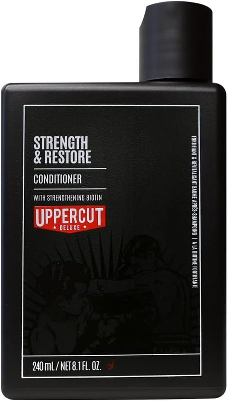 Uppercut Deluxe Strength and Restore Conditioner, Mens Hair Conditioner with Biotin and Caffeine to Help Promote Healthy Hair Growth, Mens Moisturising Conditioner 240Ml image number 6