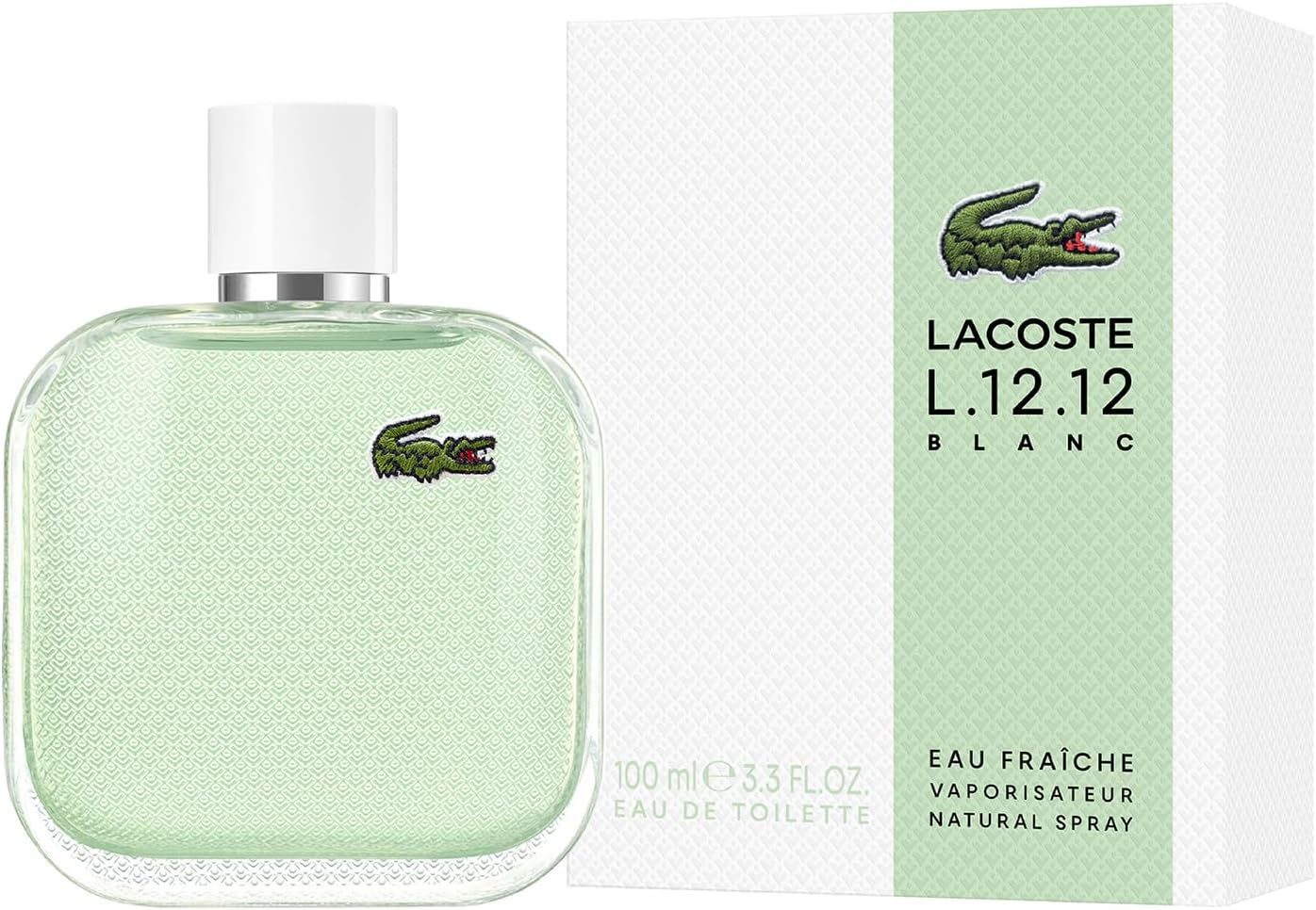 Lacoste L.12.12 Blanc Fraiche Eau De Toilette Parfum for Men 100 Ml image number 3