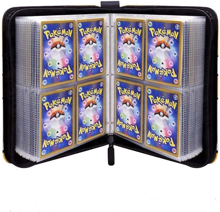 Card Binder, Trading Card Binder with 50 Detachable Sleeves for 400 Cards,4 Pocket Card Holders for Baseball/Game/Business/Photos Cards image number 3