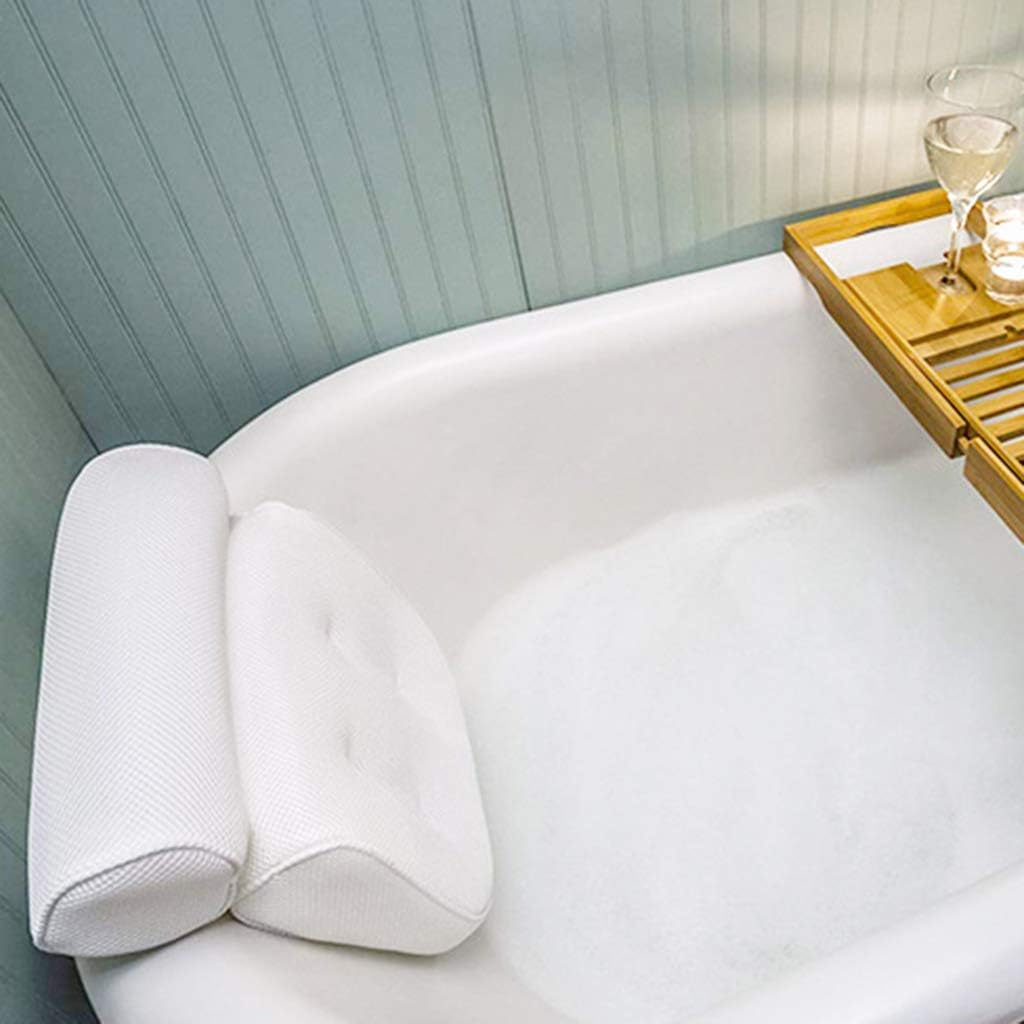 Bathtub Pillows, Spa Bathtub Pillow with 6 Suction Cups Head Neck Back and Shoulder Support Bath Pillows for Hot Tub Jacuzzi Home Spa image number 2