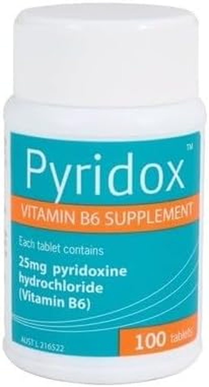 Pyridox Vitamin B6 Supplement 100-Tablets image number 1