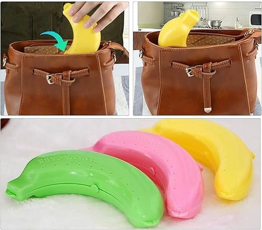 Portable Banana Holder Banana Boxes,3Pcs Banana Protector Storage Case Banana Box,Banana Case Banana Protector Banana Holder Banana Box,Plastic Banana Protector Box Banana Case Banana Container Box image number 5