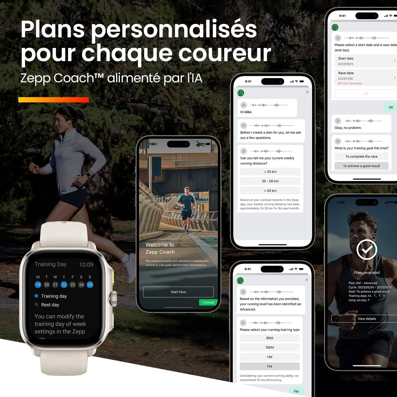 Amazfit Cheetah Smart Watch, Wei&szlig; image number 3