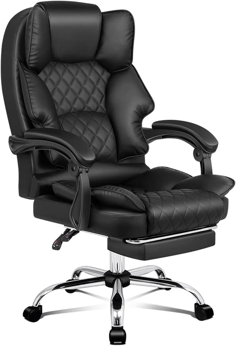 ALFORDSON PU Leather Pink Office Chair with High Backest Footrest for Home, Ergonomic Chair with Massage, 150&deg; Recline and 360&deg; Swivel, Gaming Executive Computer Racer Seater Adjustable Height