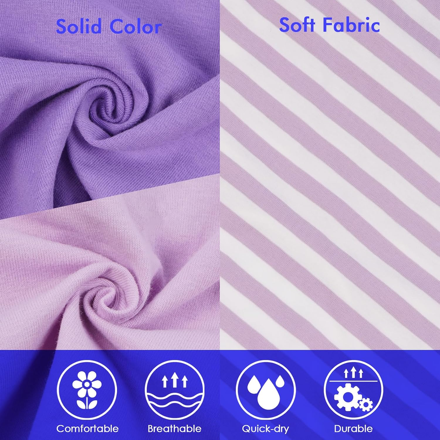 Dog Shirt 3-Pack - Summer Cooling Shirts for Small to Medium Dogs | UV Protection, Breathable & Soft Tees for Sun Safety Purple image number 7