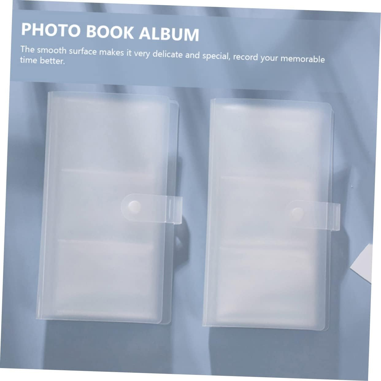 2Pcs Transparent Photo Album Book Multi Functional Card Storage for Tickets Photos Postcards Card Capacity Keepsakes Organizer for Memories and Special Moments