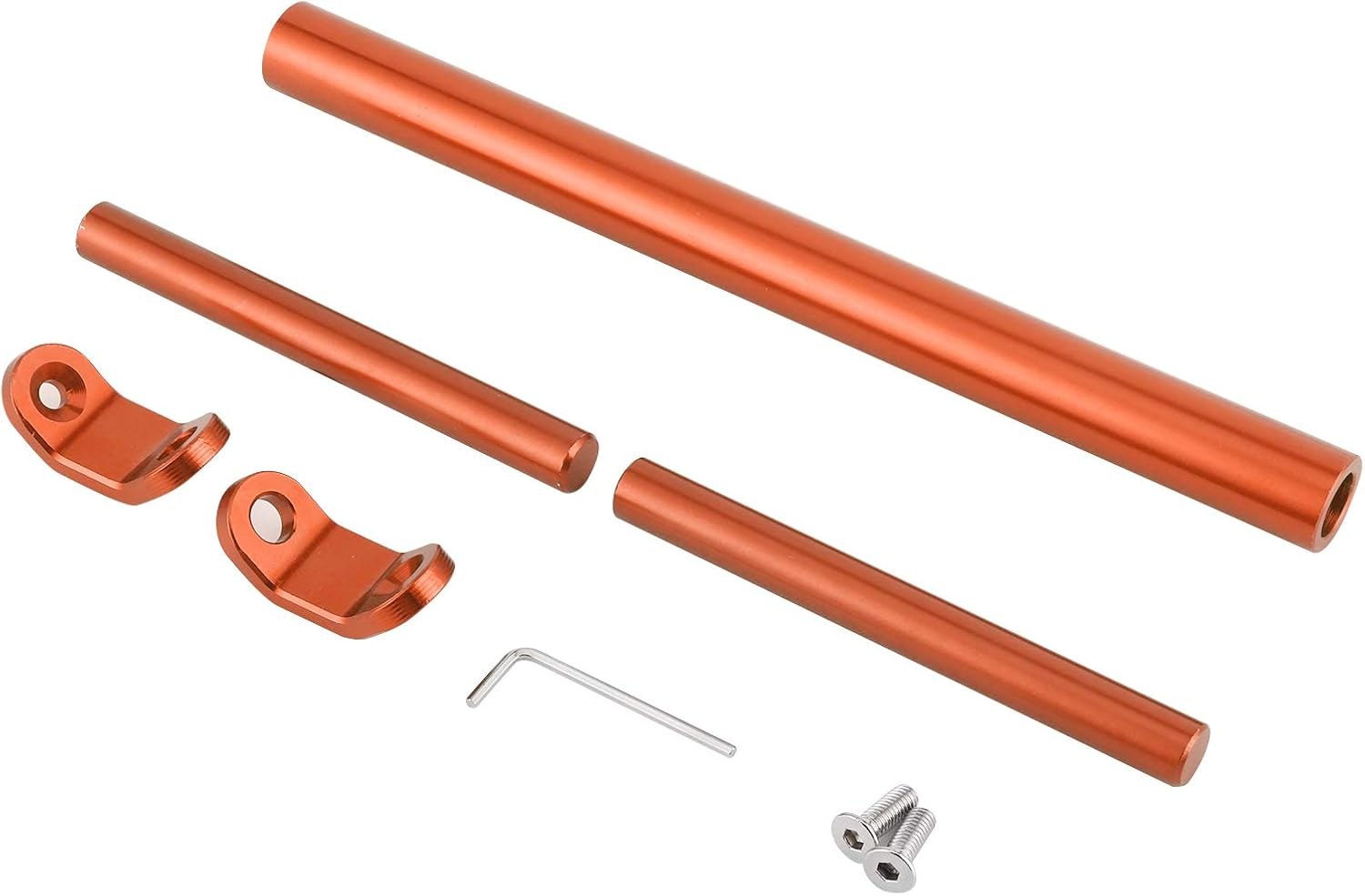 Cocoarm Aluminum Alloy Balance Bar, Durable Handlebar Reinforcing for Motorcycles, Enhances Firmness, Reduces Vibration, Adjustable Fit for Scooters and Motorbikes (Orange)