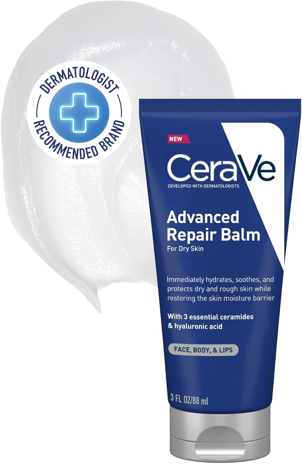 Cerave Advanced Repair Balm 88Ml, for Dry Skin, Hydrates, Soothes & Protects Skin, Developed with Dermatologists image number 5