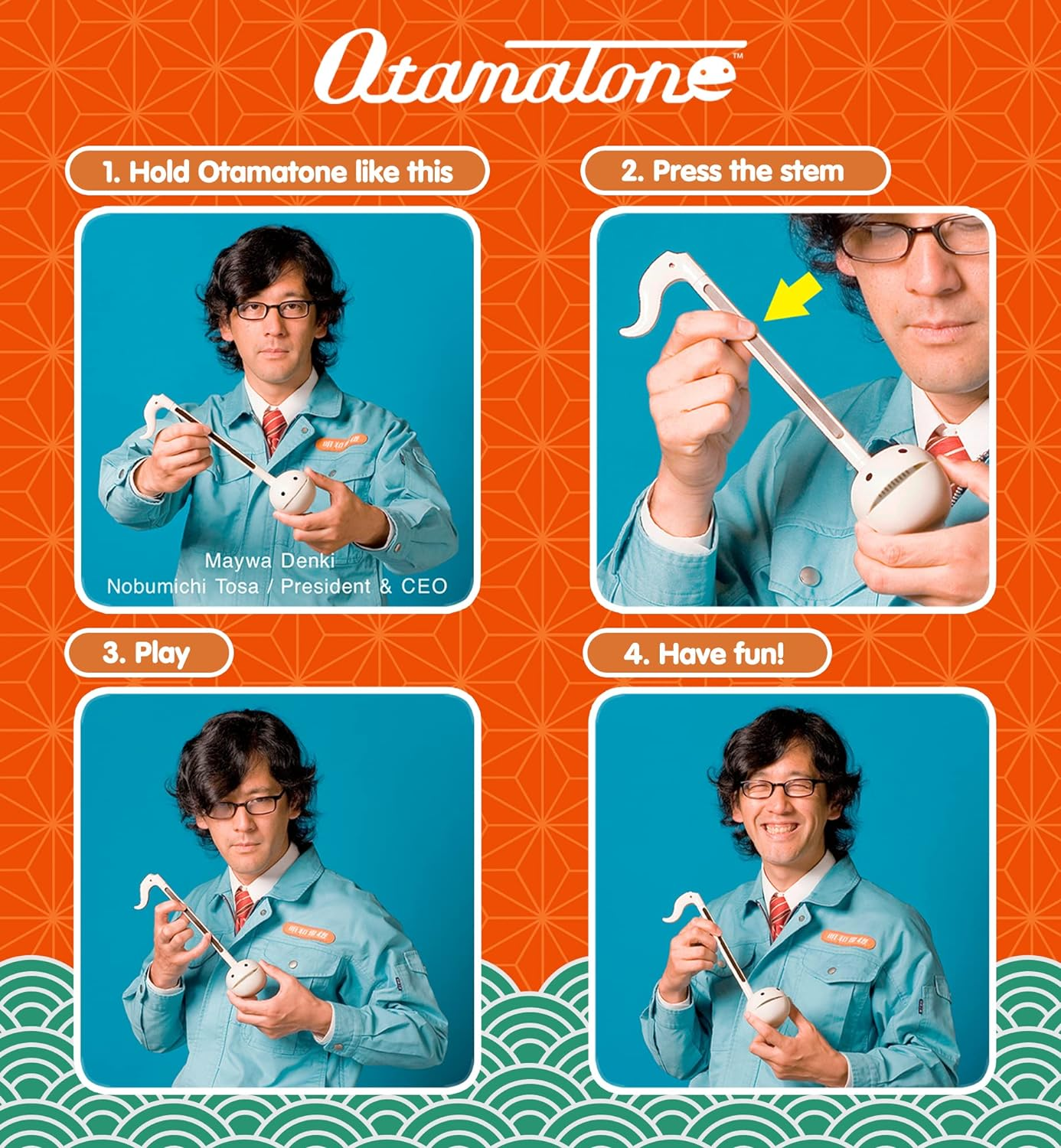 Otamatone [Japanese Character Series Electronic Musical Instrument Portable Synthesizer from Japan by Cube/Maywa Denki [Japan Import] - Kabuki - Kabuki image number 4