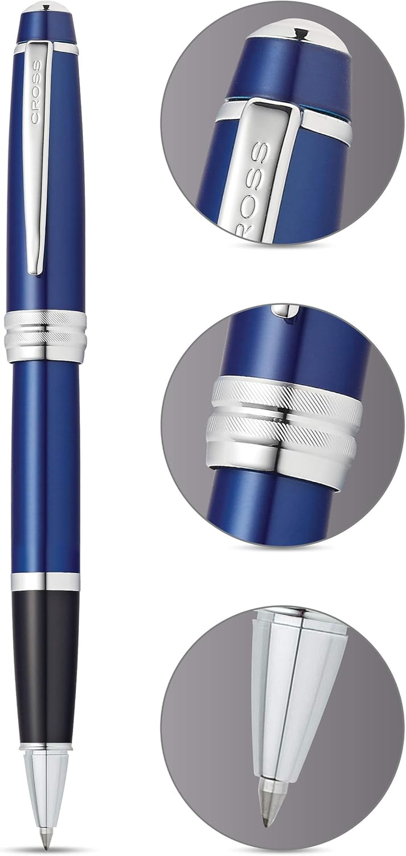 A. T. Cross Bailey Rollerball Pen Blue Lacquer