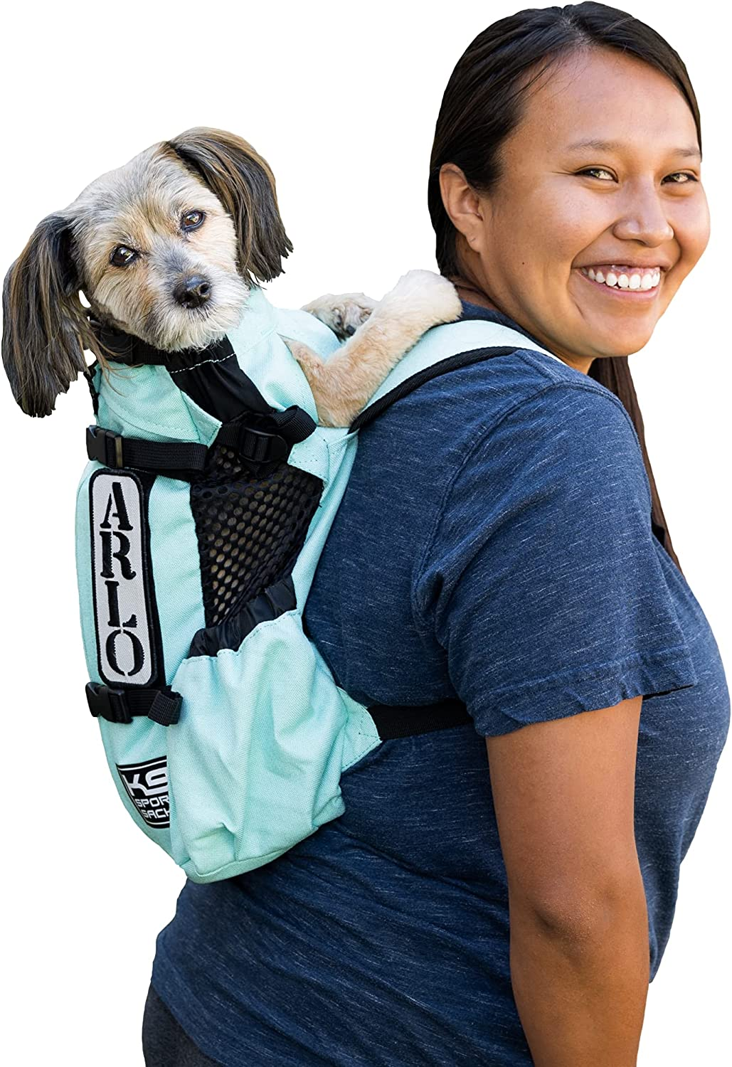 K9 Sport Sack | Dog Carrier Adjustable Backpack (Large, Air 2 - Charcoal Grey)