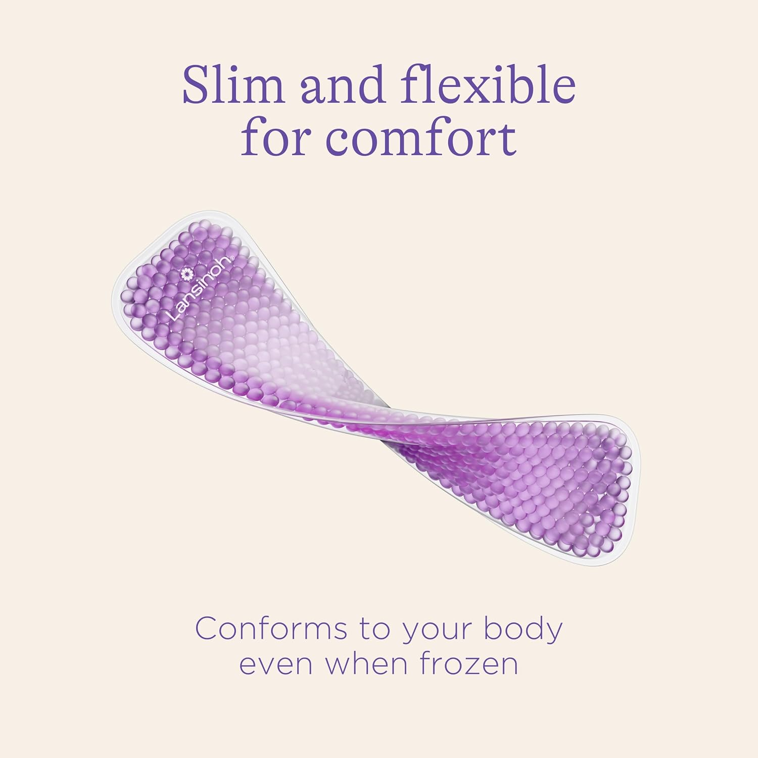 Lansinoh Hot and Cold Pads for Postpartum Essentials, Purple, 2 Count image number 3
