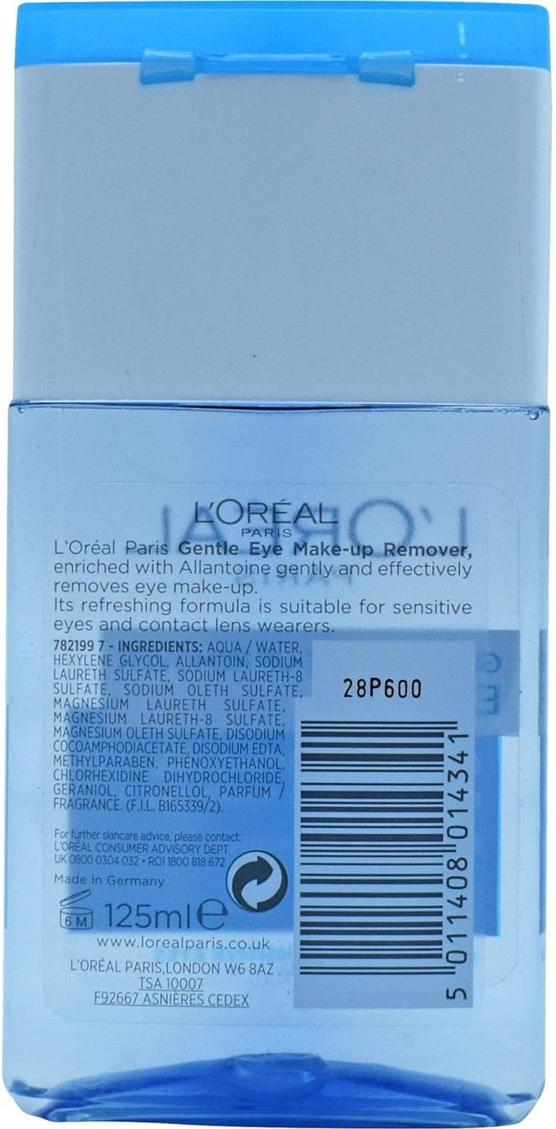L'Oreal Paris Gentle Eye Make-Up Remover for Sensitive Eyes 125 Ml
