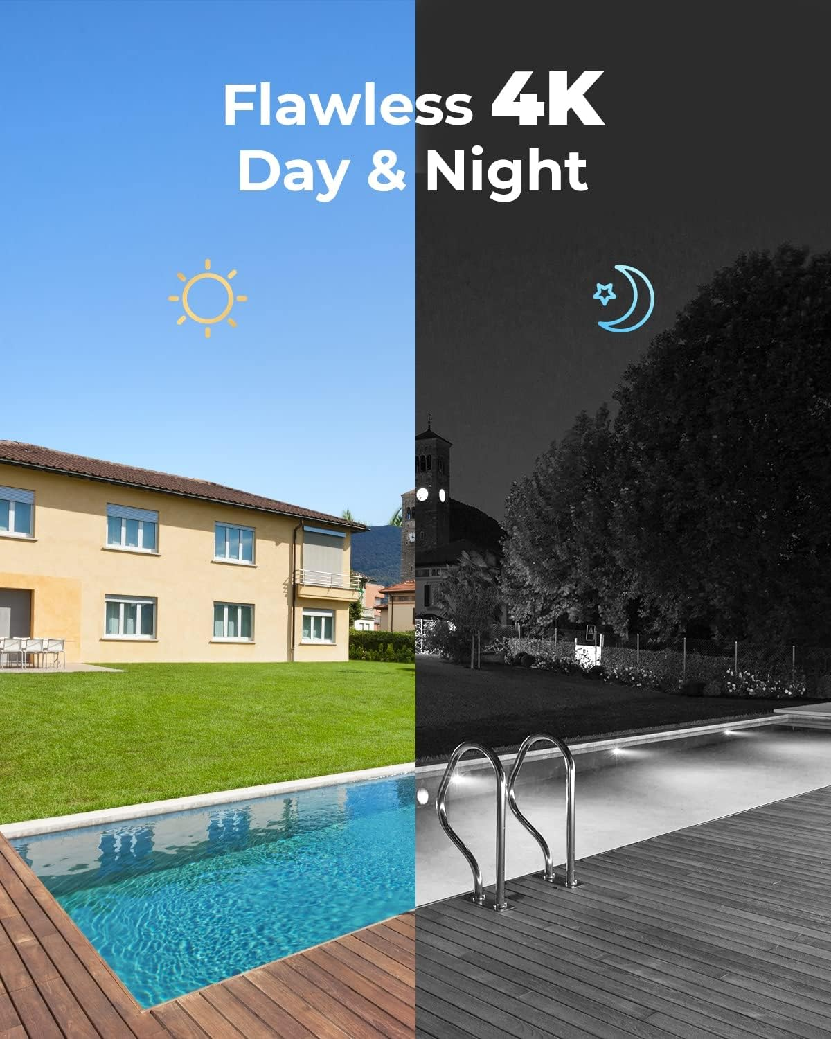 Reolink 4K Smart Person/Vehicle Detection Poe Camera Security System, H.265, 4Pcs 8MP Outdoor Smart Poe Cameras, 8-Channel NVR W/Pre-Installed 2TB HDD for 24/7 Recording RLK8-800D4 image number 3