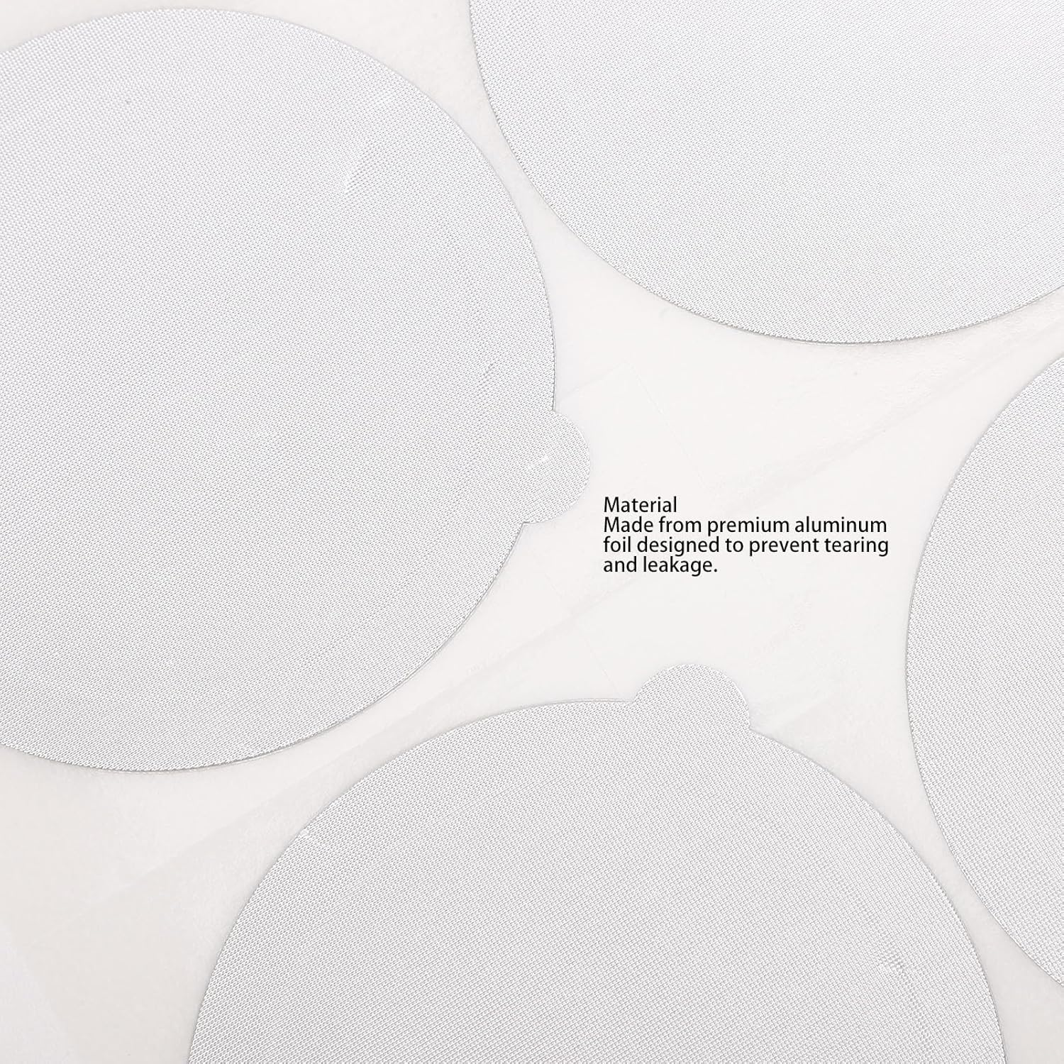 Generic 100Pcs Aluminum Foil Seals, Reusable Self Adhesive Coffee Pod Covers, Compatible with Nespre Original Line Machines for Reusable Refillable Espresso Capsules and Tea Cans (62MM) - 62Mm image number 4