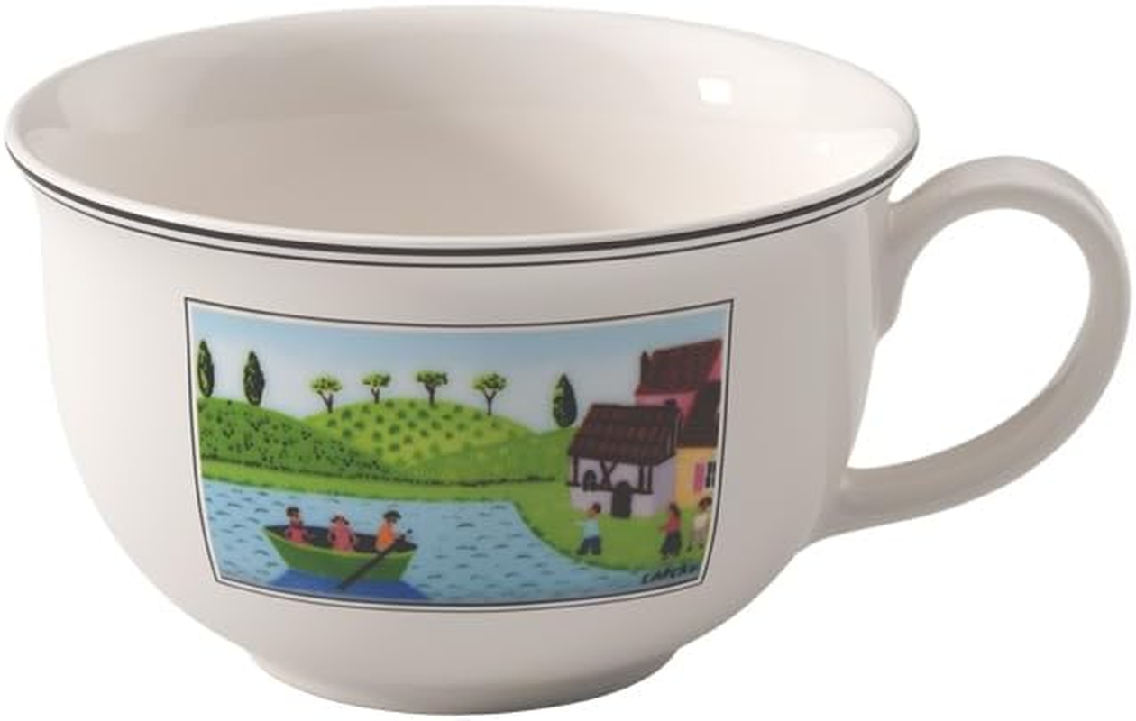 Villeroy & Boch 0.50 Litre Design Naif Charm and Breakfast Extra-Large Coffee Cup, White