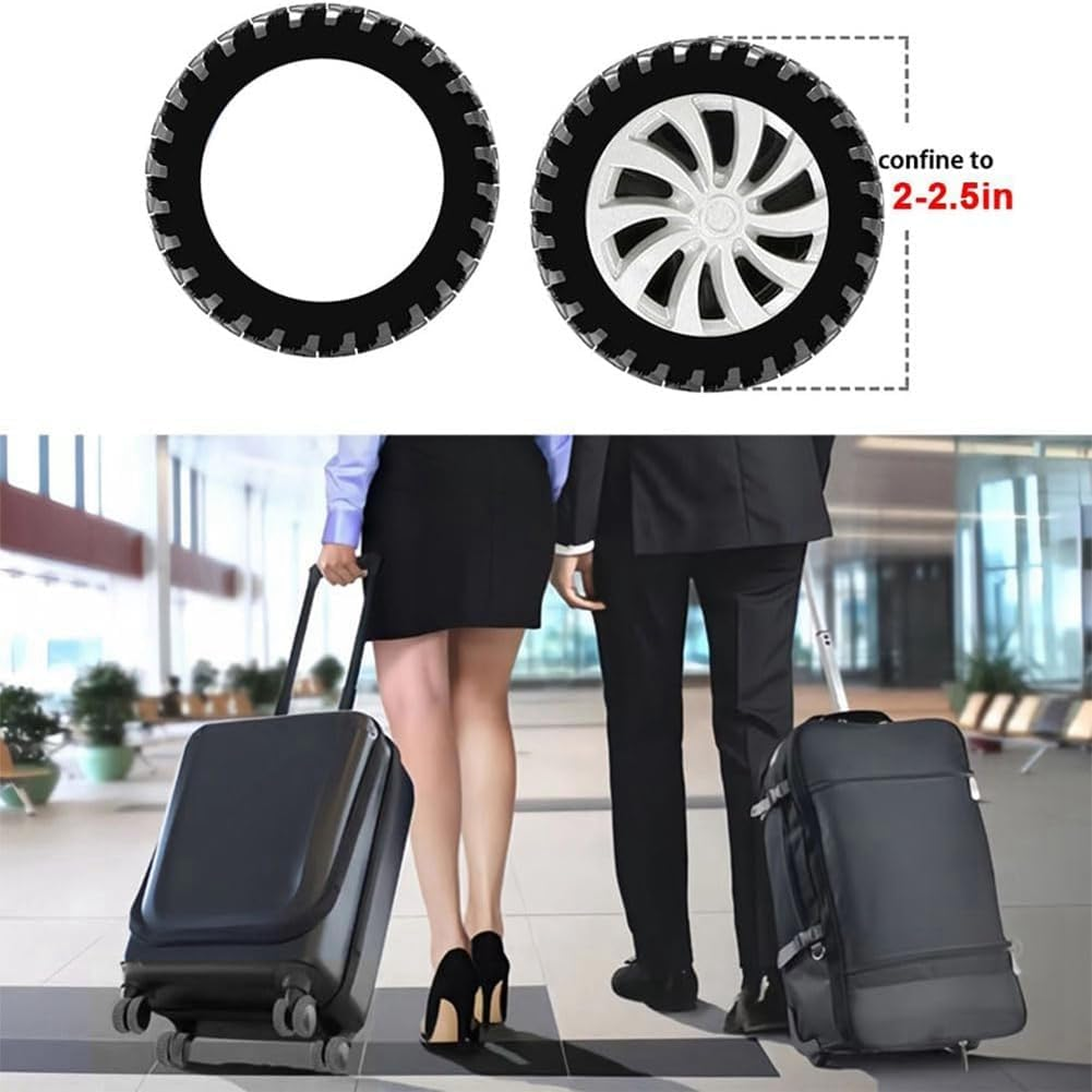 Luggage Wheel Cover Swivel Wheel Silent Noise Reduction Suitcase Caster Protective Cover Silica Gel 1Set image number 5