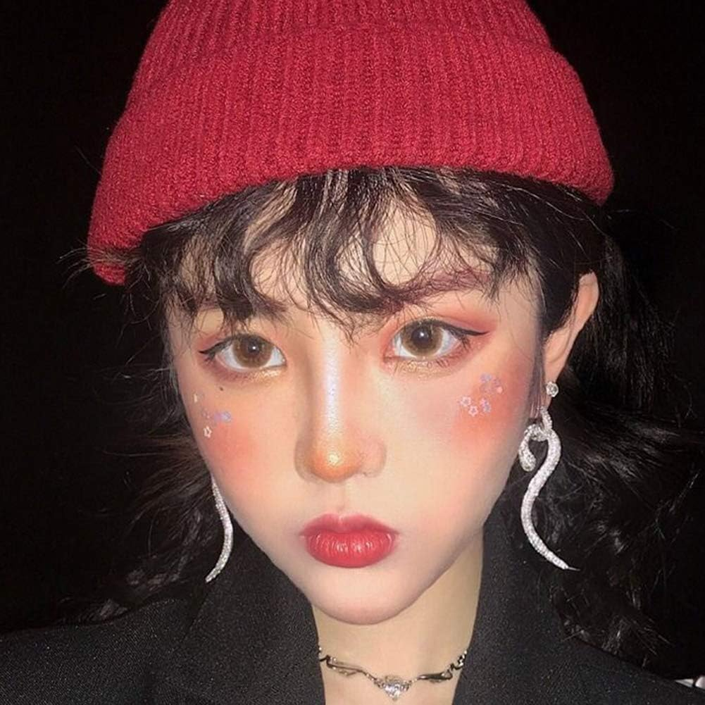 Dark Brown Clip in Hairpiece with Bangs Natural Fluffy Curly Heat Resistant Highlight Wig Headwear for Girls Women Anime Party Cosplay Wedding Dating image number 6