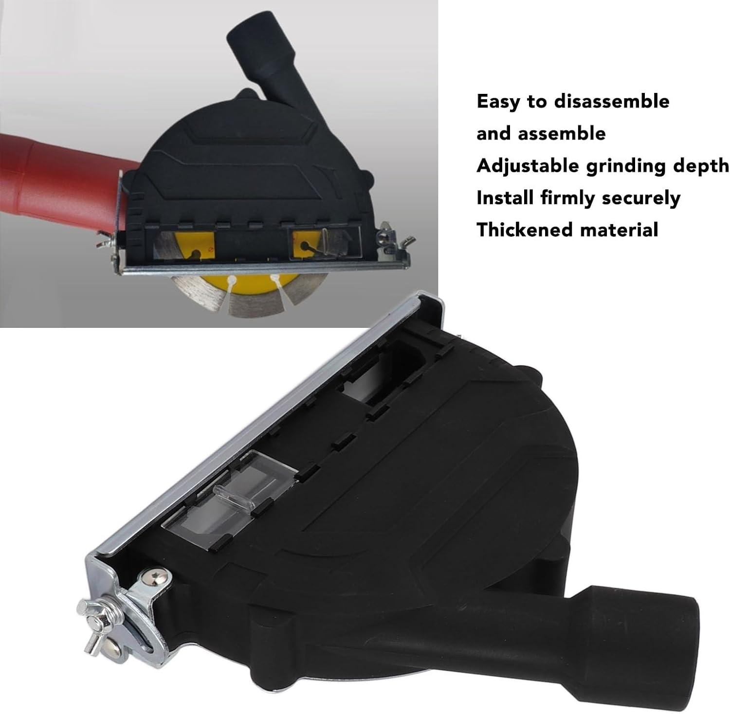 Angle Grinder Dust Shroud, Angle Grinder Dust Cover Dust Collector Attachment for 100 to 135Mm, Surface Grinding Dust Shroud for Angle Grinder, Angle Grinder Attachments image number 5