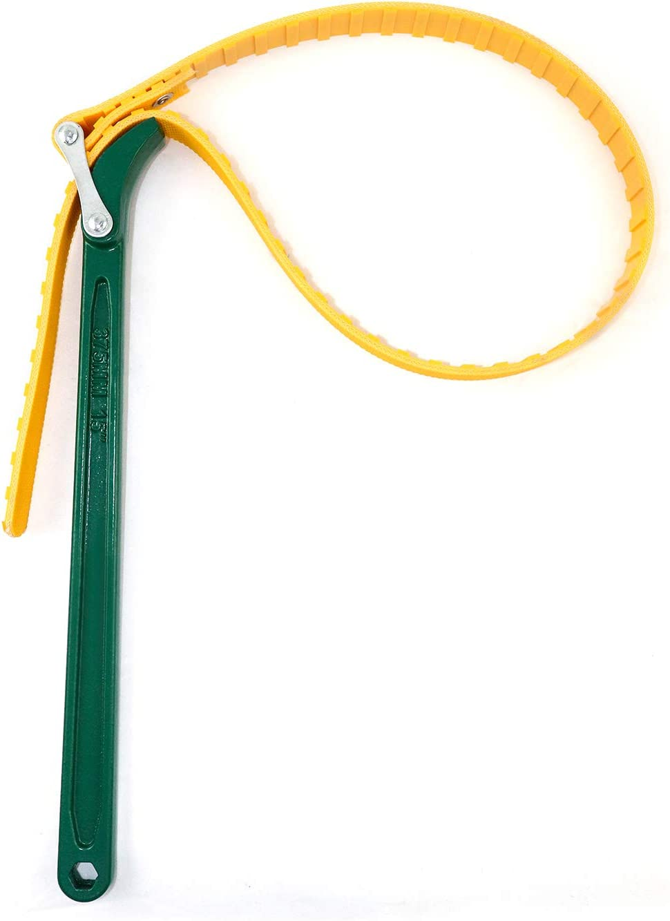 QWORK 15" Belt Strap Wrench, Multi-Purpose Adjustable Strap Oil Filter Strap Opener Wrench image number 5