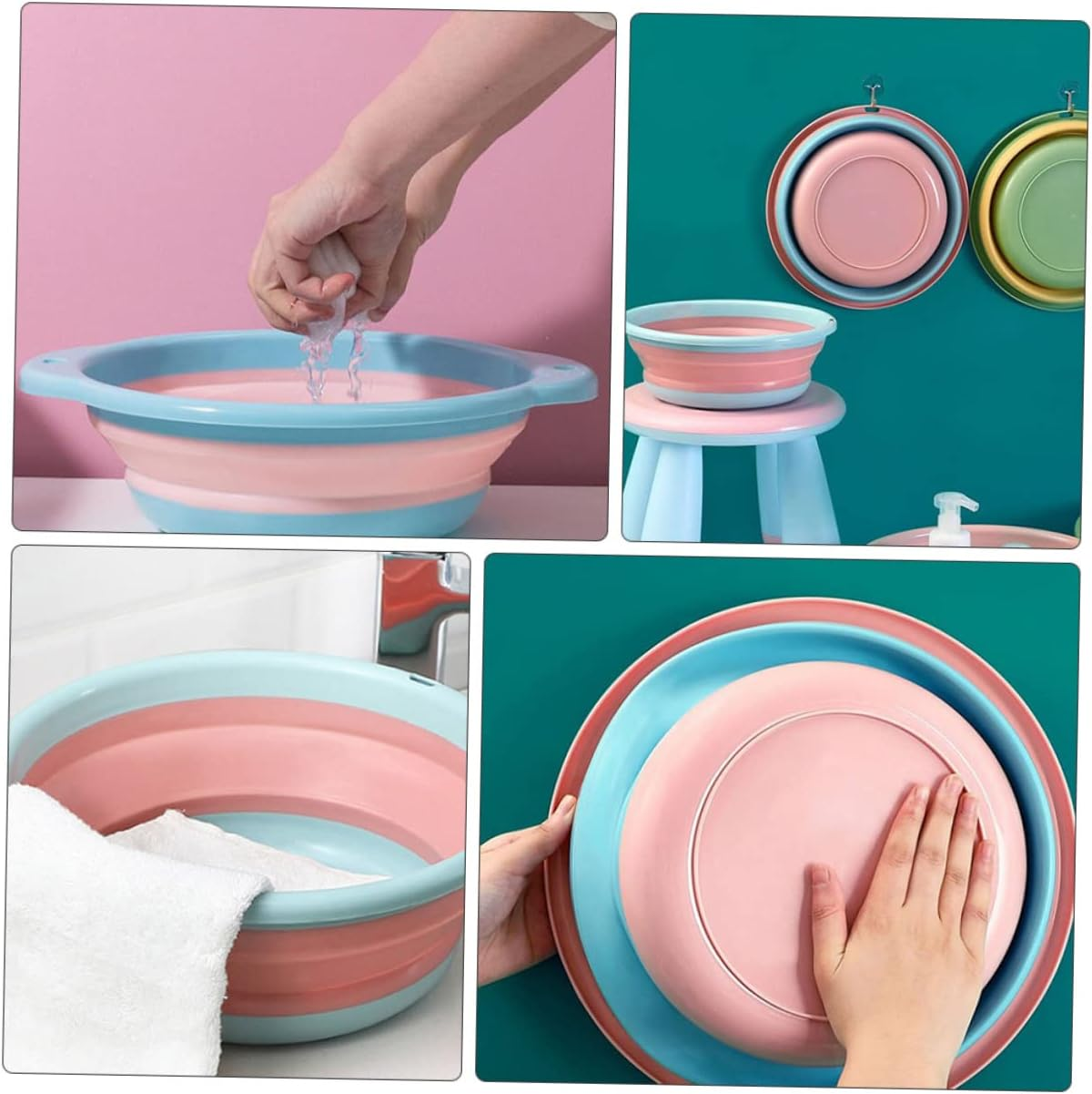 BIUDECO Multipurpose Foot Bath Basin Household Water Bucket for Soaking Laundry image number 4