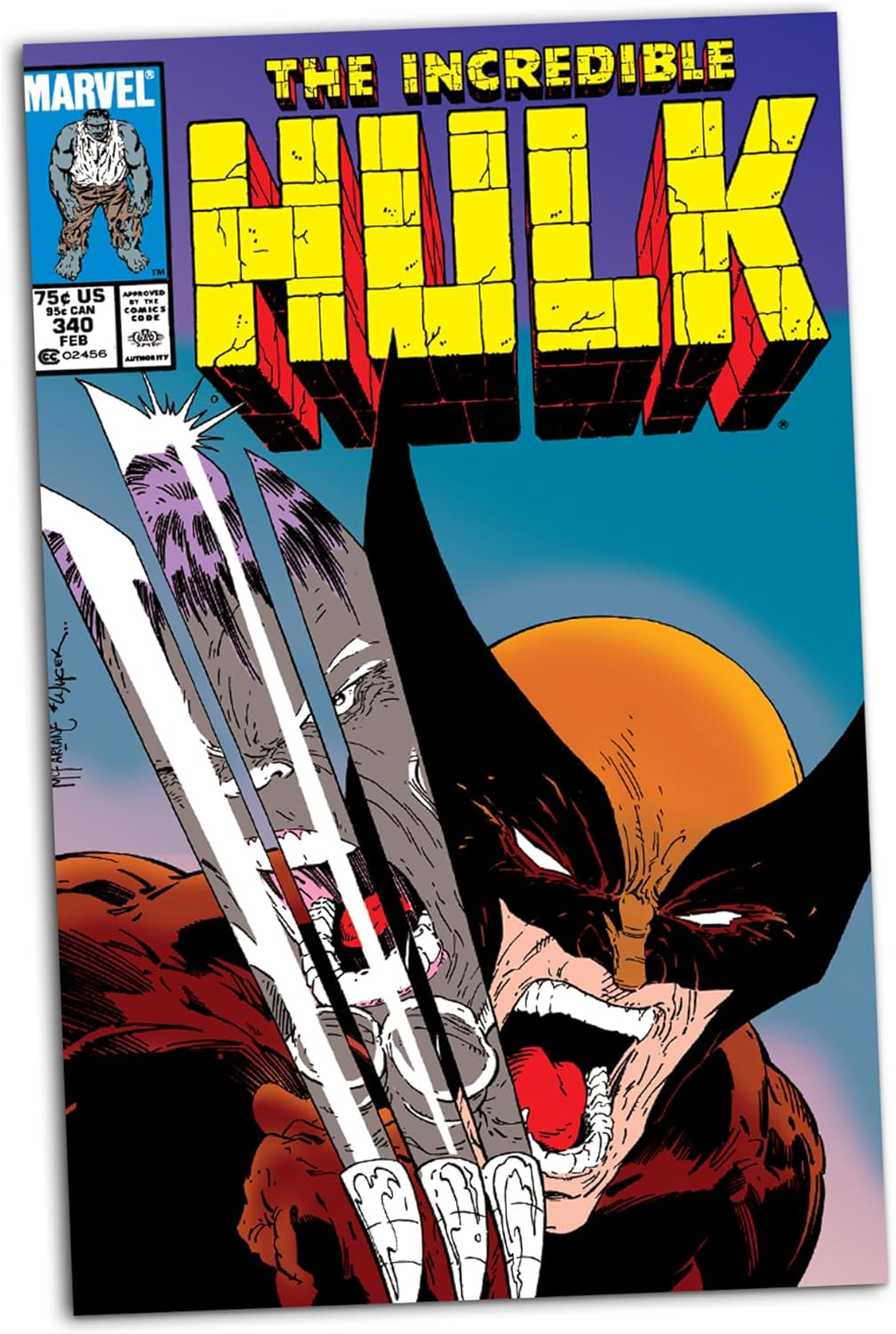 Marvel Collection 1:6Th Wv2 - Wolverine by Todd Mcfarlane (The Incredible Hulk #340) image number 5