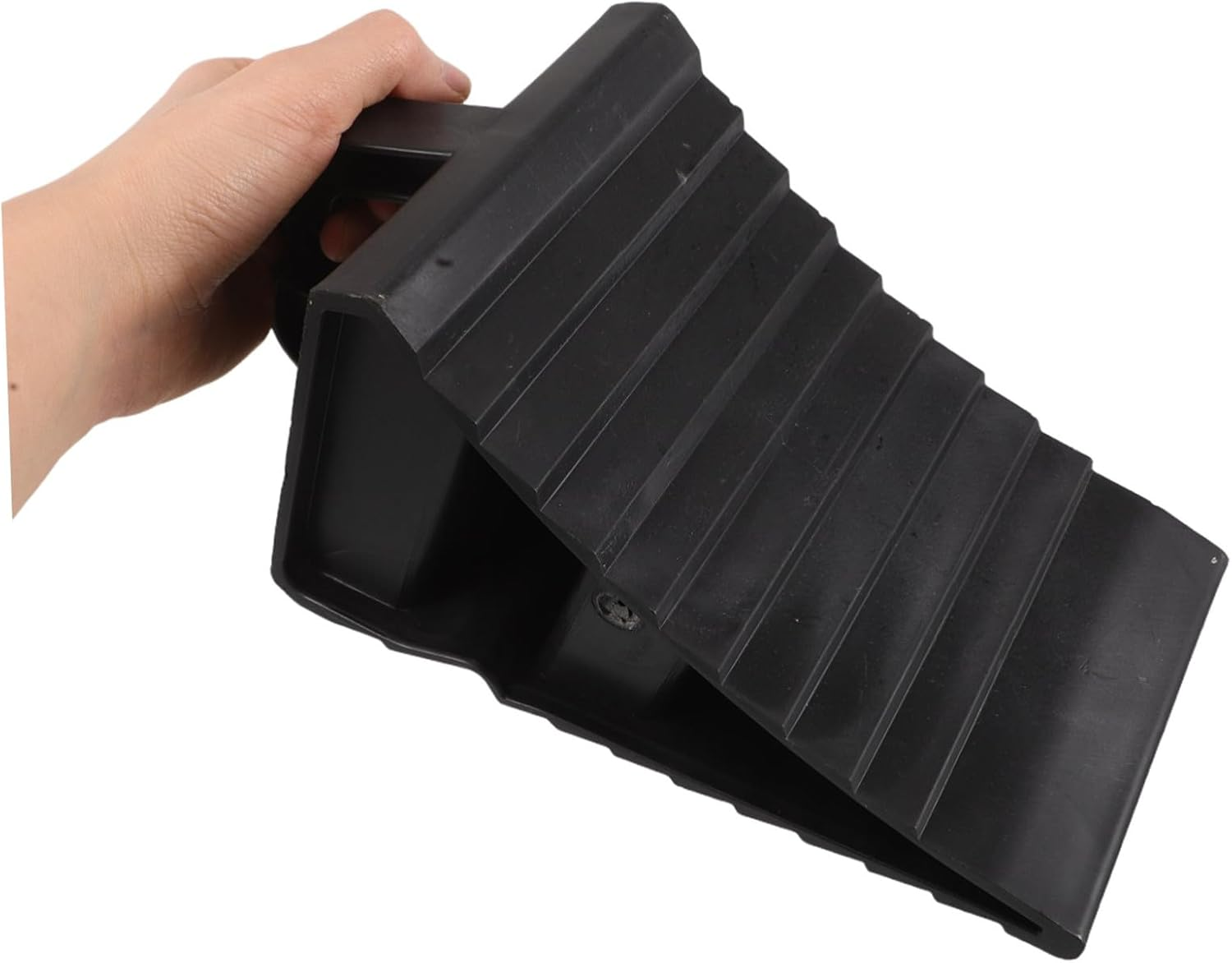 ZUNOXAZ Truck Wheel Chocks Non-Slip Wheel Blocks for Car Trailer Portable Tire Stoppers Handle image number 4