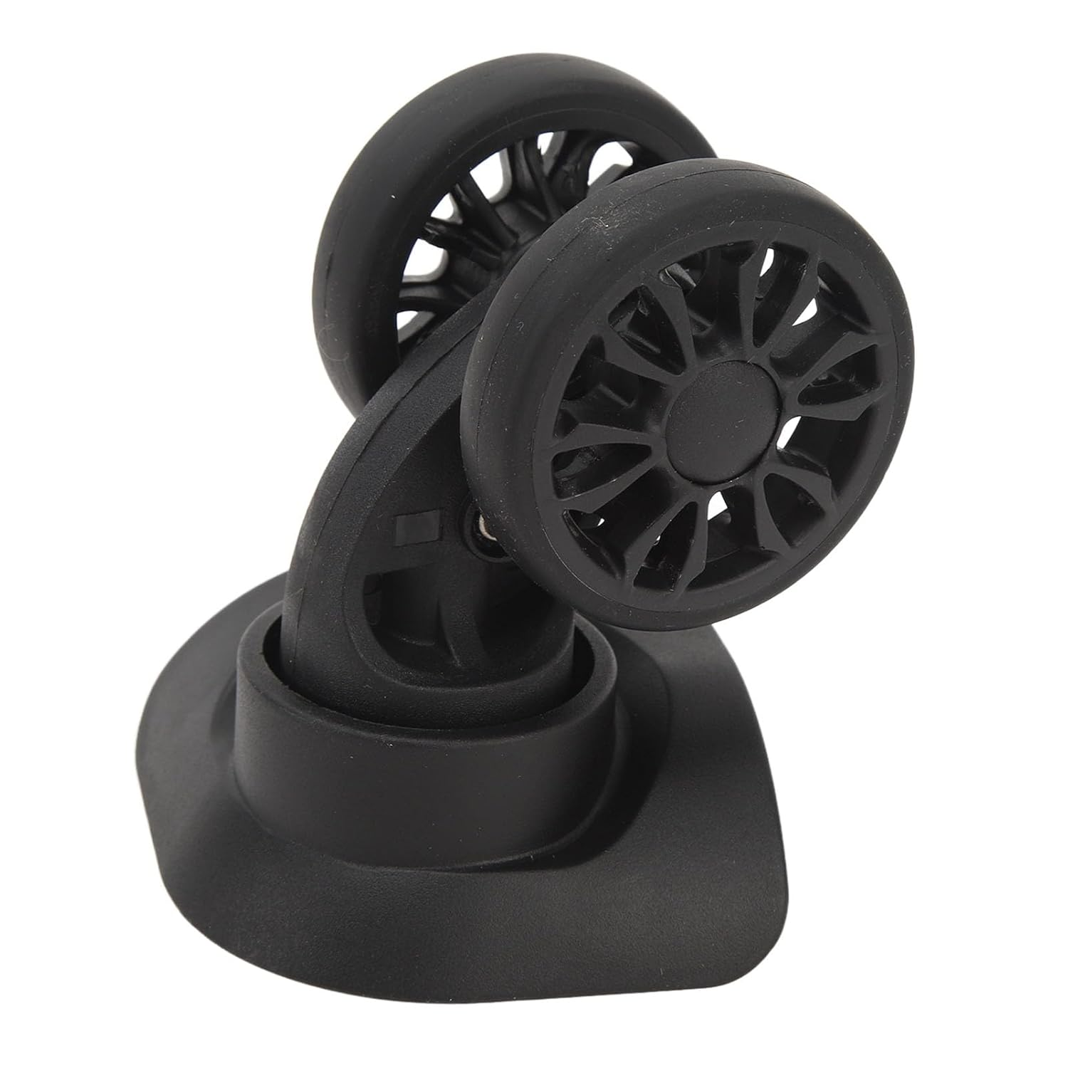 1 Pair ABS Rubber Universal Suitcase Wheels for Trolley Case, Lightweight Luggage Caster Replacement Wheel, Easy to Install, Travel Silent Wheel Set for Repairing image number 3