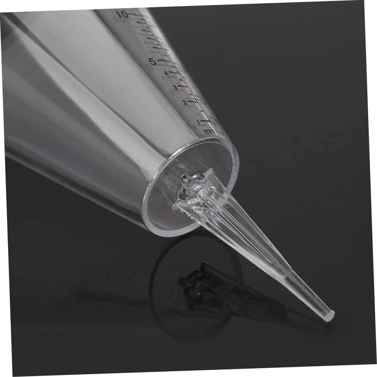 2Pcs Transparent Cone Shaped Garden Rain Gauge Outdoor Rainfall Measuring Cup with Spike for Easy Soil Installation Accurate Water Level Monitoring image number 5