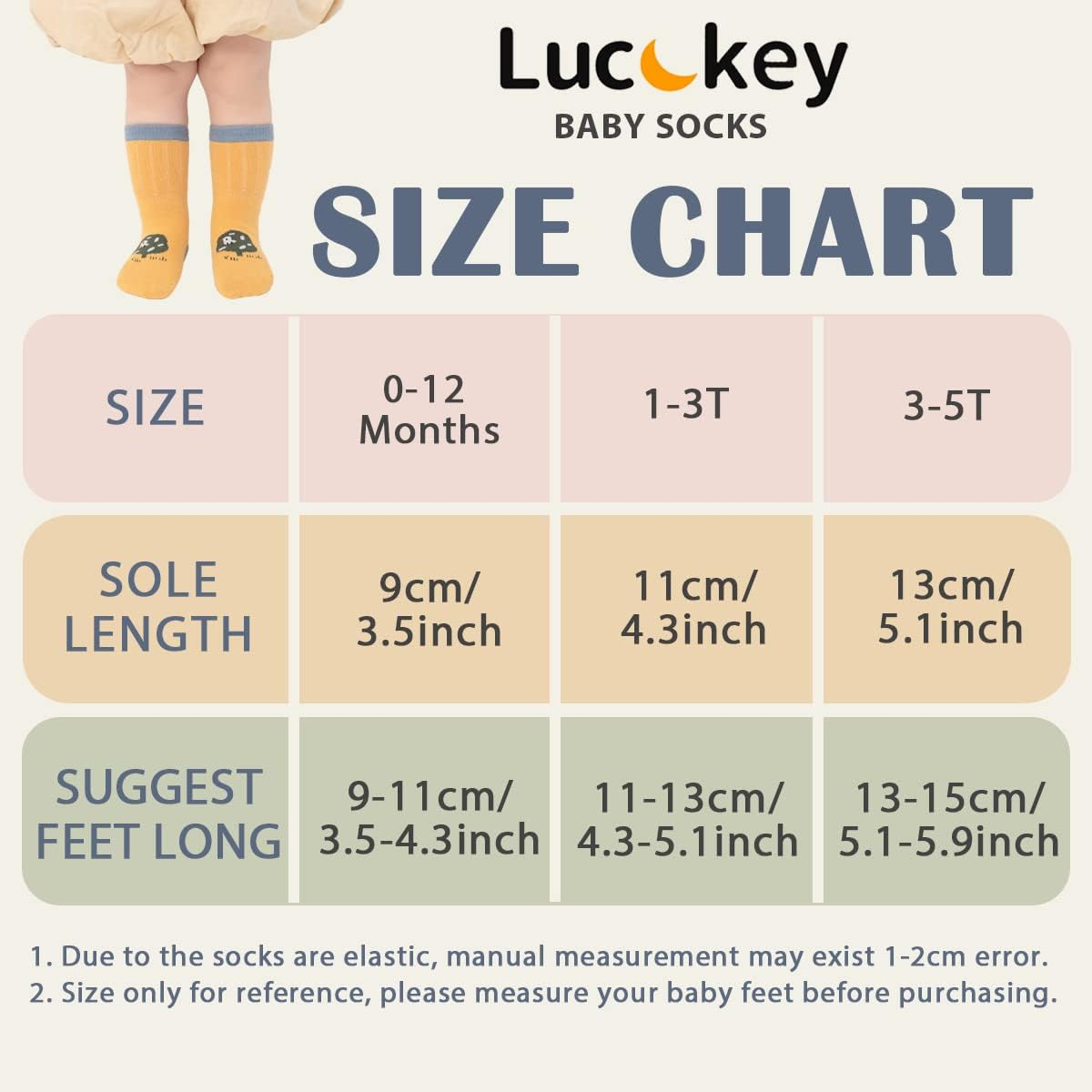 6 Pairs Baby Non Slip Toddler Socks, Soft Cotton Crew Socks for 0-1/1-3/3-5/ Years Old Boys Girls Kids Children Breathable Infant Ankle Socks with Grips for Baby Boy Girl Unisex