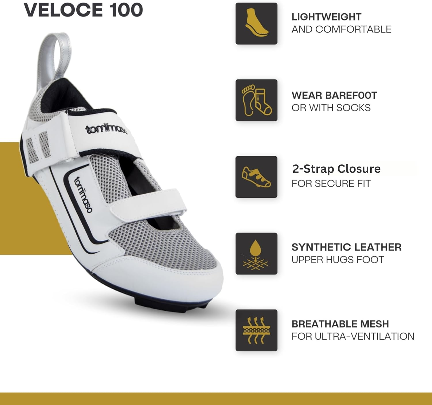 Tommaso Veloce 100 Triathlon Road Cycling Shoe image number 1