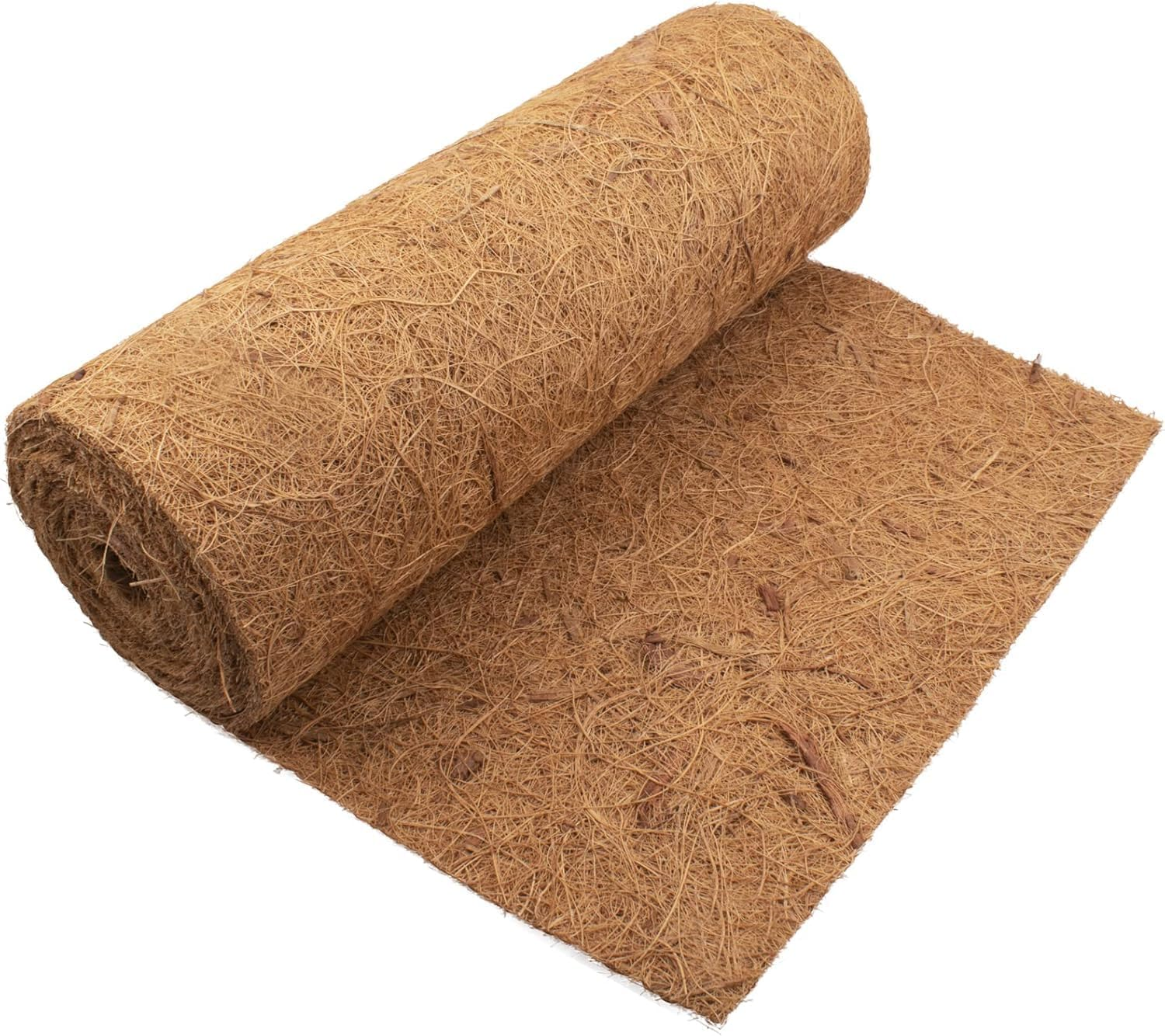Hanging Basket Liner Coconut Growing Mat Garden Plant Flowerpot Coconut Fibre Matting Liner Roll for Patio Containers Wall Troughs Reptile Carpet Lizard Cage Mat (2M*0.3M/78.7" X 11.8") image number 1