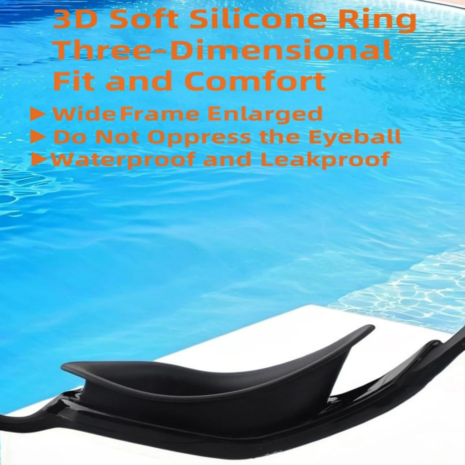 Swim Goggles, Anti-Fog Anti-Uv High-Definition Goggles, No Leakage Swimming Goggles, for Adult Men Women