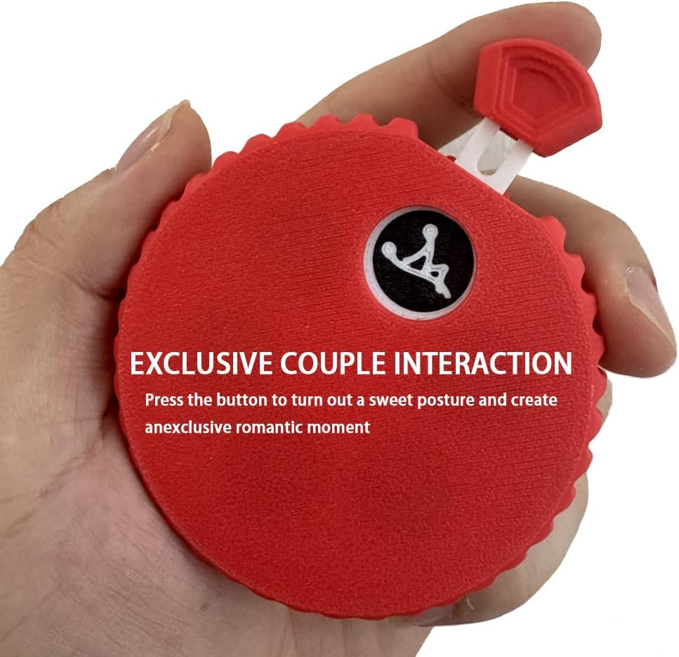 FESVASDEE 3D Printed Couple Position Selector - Date Night Dice Game for Adults, Fun Mechanical Spinner to Enhance Intimacy & Connection, Couples Gift (Black) image number 5