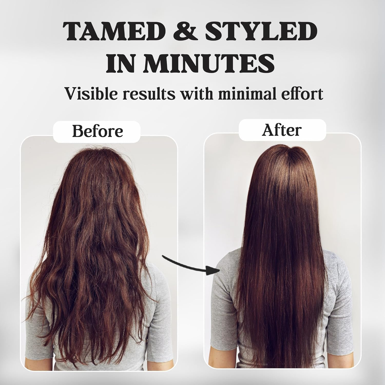 Loogujuzao 2 Pcs Straightening Combs &ndash; Detangling & Smoothing Hair Styling Comb for Firm Grip & Frizz-Free Styling (Purple) image number 4