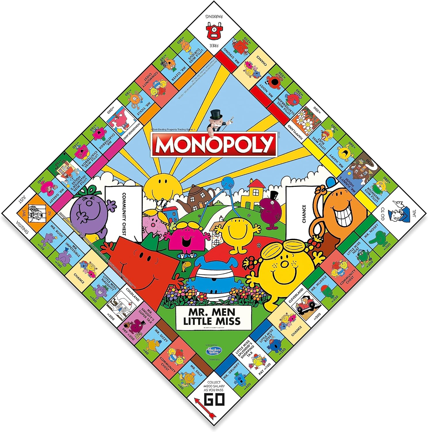 Monopoly Mr Men Little Miss Board Game, This New Edition of Hasbro'S Classic Board Game Monopoly Is Perfect for 2&ndash;6 Players Aged 8 and Up image number 1