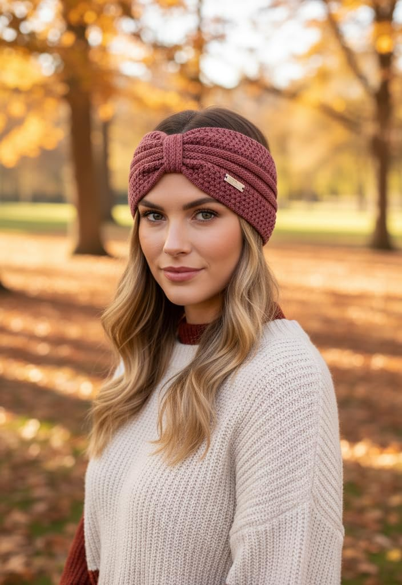 Eisglut Esmeraldal Women'S Merino Headband Made in Germany, Blush image number 3