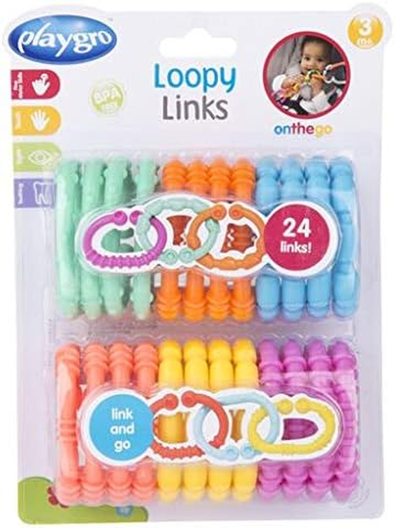 Playgro 24-Piece Loopy Links Nesting Toy Set image number 2